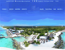 Tablet Screenshot of cozumelparks.com